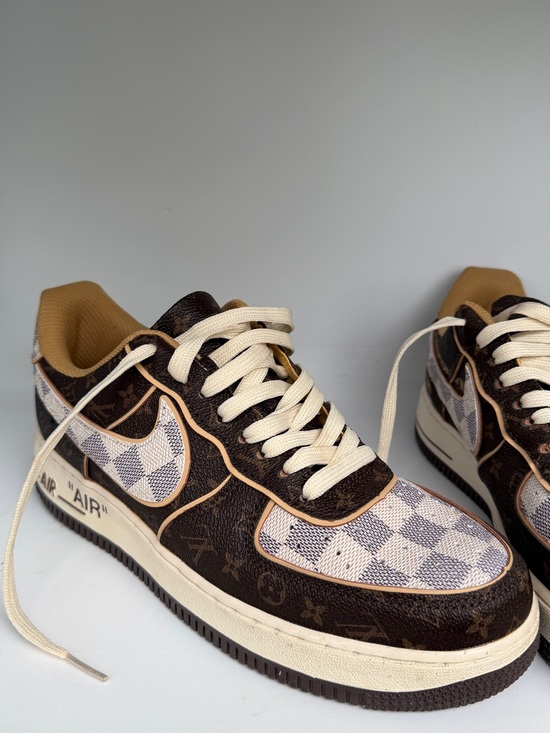Nike Other - Louis Vuitton x Nike Air Force 1 Low Virgil Abloh LV Monogram Damier Azur Rare